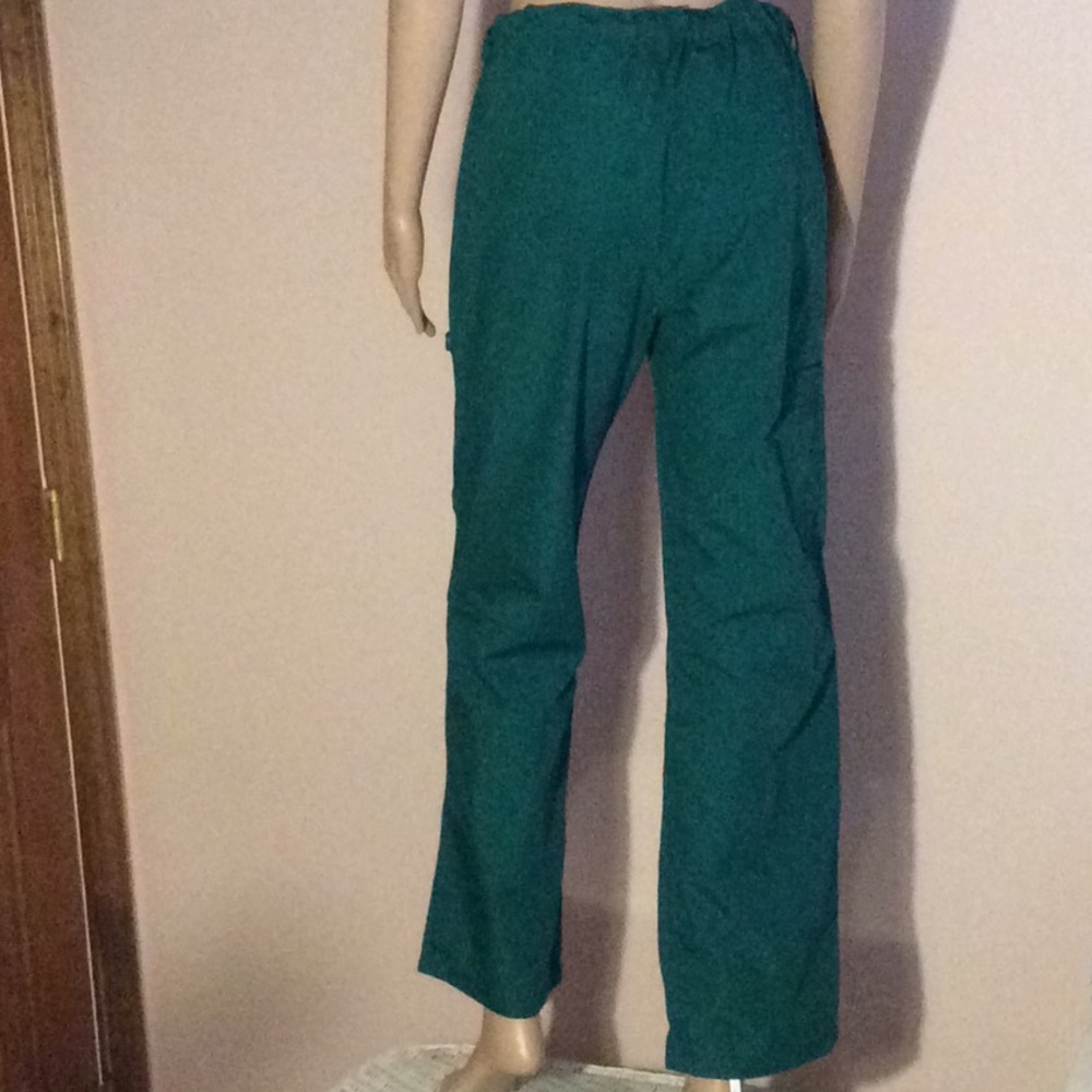 Cherokee Cargo Scrub Pants Royal or Green Small - Picture 3 of 7